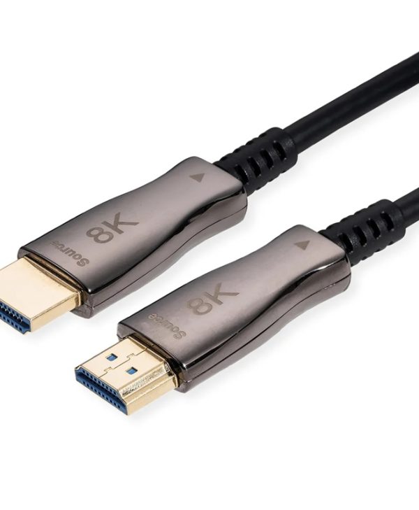 Value Video Cable HDMI to HDMI Male-Male 8k 60Hz (Fiber AOC) 50m Black 14.99.3487-1