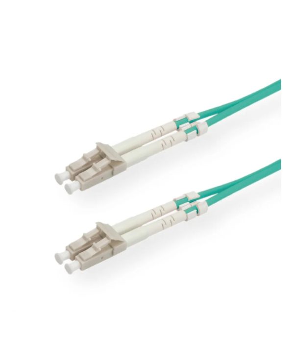 Value Fibre Optic Jumper Cable 50/125μm LC/LC OM3 0.5m Turquoise 21.99.8700-10