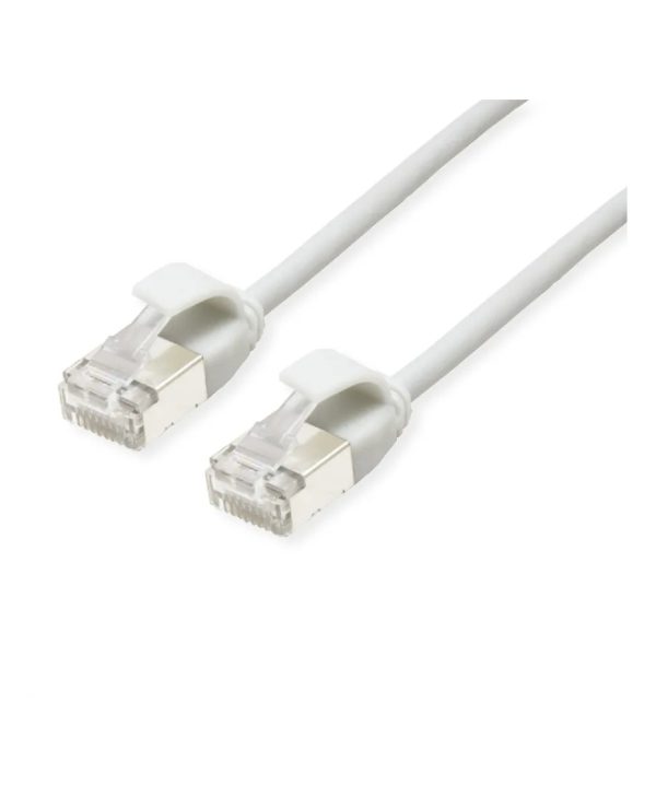Roline U/FTP DataCenter Patch Cable Cat6a Class EA LSOH Slim 0.15m White 21.15.1698-100