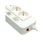 Value Power Strip 4-Way with Individual Switches White 3m 19.99.0941 - Image 3