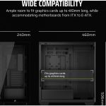 Corsair 3500X Gaming Midi Tower Case Wraparound Tempered Glass Black CC-9011276-WW - Image 9