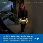 TP-Link Tapo Smart Battery Video Doorbell Tapo D210 - Image 6