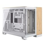 Corsair 2500X Micro ATX Dual Chamber Fully Mesh Paneling PC Case White/Bamboo Wood CC-9011288-WW