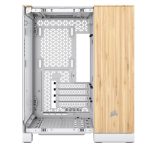Corsair 2500X Micro ATX Dual Chamber Fully Mesh Paneling PC Case White/Bamboo Wood CC-9011288-WW - Image 8
