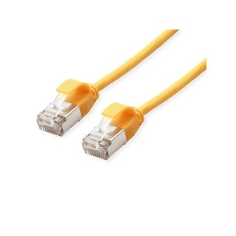 Roline U/FTP DataCenter Patch Cable Cat6a Class EA LSOH Slim Yellow 1m 21.15.3323-100