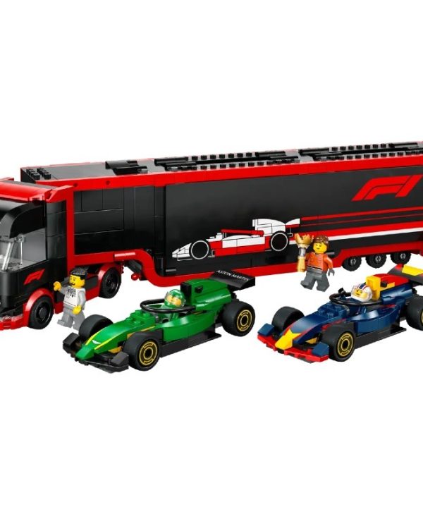 Lego City: F1 Truck with RB20 & AMR24 F1 Cars 60445