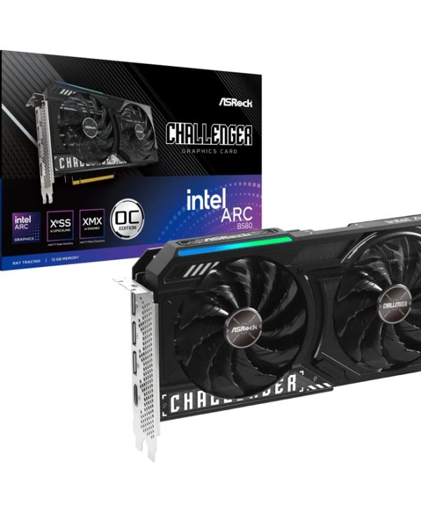 AsRock Intel Arc B580 Challenger OC 12GB GDDR6 Black B580 CL 12GO 90-GA5LZZ-00UANF