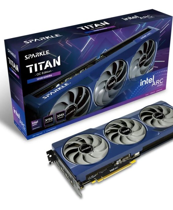 Sparkle Intel Arc B580 Titan OC 3-Fan 12GB GDDR6 Blue SB580T-12GOC 1A1-S00421500G