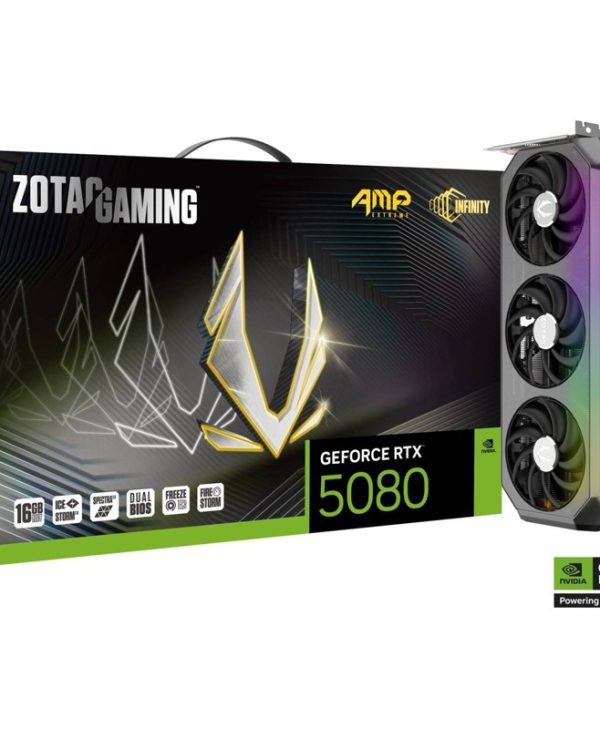Zotac GeForce RTX 5080 AMP Extreme Infinity 16GB GDDR7 Black ZT-B50800B-10P