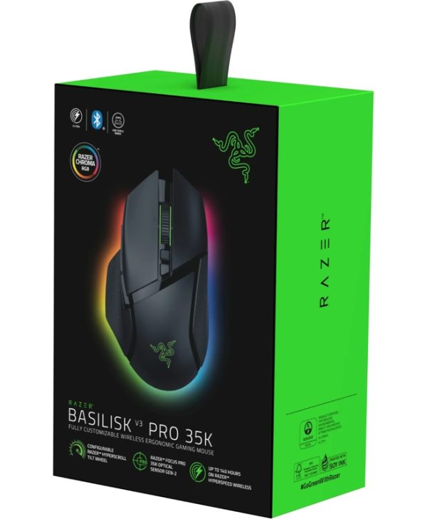 Razer Basilisk V3 Pro 35K Wireless Gaming Mouse Black RZ01-05240100-R3G1