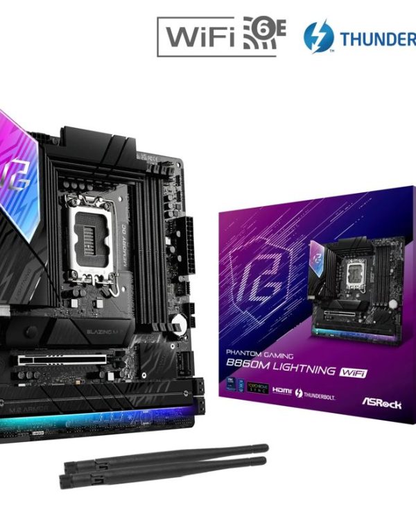 AsRock Phantom Gaming B860M Lightning WiFi 90-MXBQG0-A0UAYZ