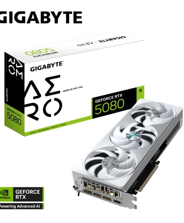 Gigabyte GeForce RTX 5080 Aero OC 16GB GDDR7 White GV-N5080AERO OC-16GD