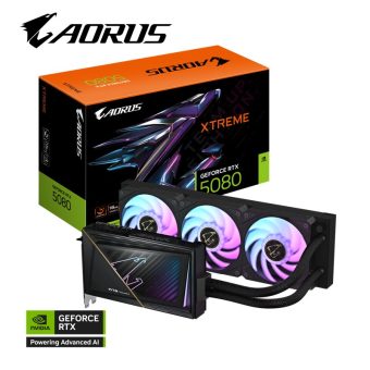 Gigabyte GeForce RTX 5080 Aorus Xtreme Waterforce 16GB GDDR7 Black GV-N5080AORUSX W-16GD