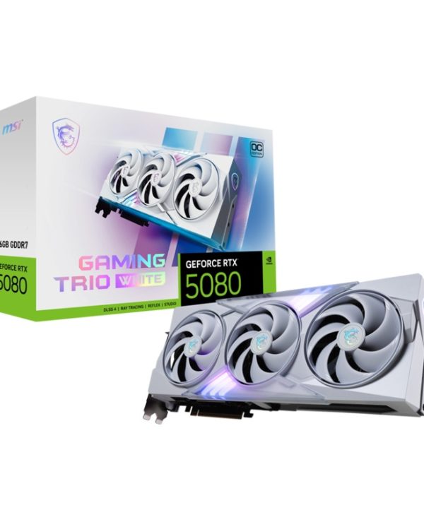 MSI GeForce RTX 5080 Gaming Trio OC 16GB GDDR7 White V531-045R