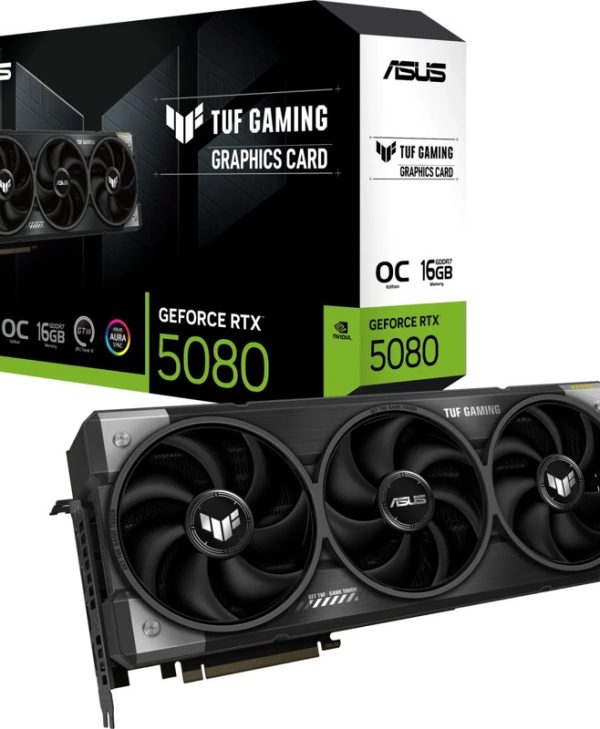 Asus GeForce RTX 5080 TUF Gaming OC 16GB GDDR7 Black TUF-RTX5080-O16G-GAMING
