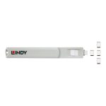Lindy Port Blocker USB-C 1 Key + 4 Blocks White 40427