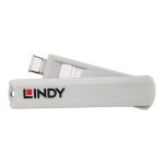 Lindy Port Blocker USB-C 1 Key + 4 Blocks White 40427 - Image 2
