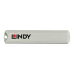 Lindy Port Blocker USB-C 1 Key + 4 Blocks White 40427 - Image 3