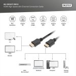 Digitus Cable (Ethernet) HDMI 1.4 Male/Male 5m Black AK-330107-050-S - Image 3