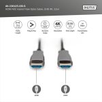 Digitus Cable (Fiber O.) HDMI 2.0b Male/Male 15m Black AK-330125-150-S - Image 7