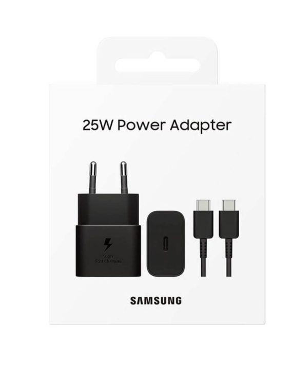 Samsung PD 25W Type-C Fast Charger With USB-C Cable  Black EP-T2510XBEGEU