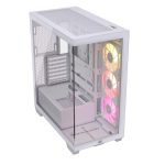 Corsair 3500X Gaming Midi Tower Case Wraparound Tempered Glass A-RGB iCUE White CC-9011281-WW - Image 2