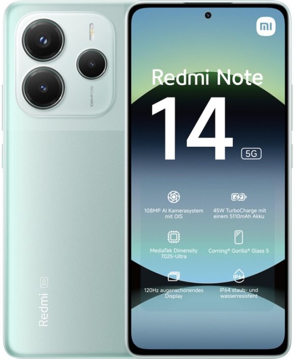 Xiaomi Redmi Note 14 5G 6.27" 8GB/256GB Coral Green MZB0IOEEU
