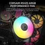 Corsair RS Series RS120 ARGB 12cm 4-Pin PWM Fan Black CO-9050180-WW - Image 10