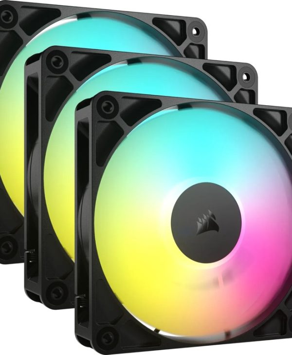 Corsair RS Series RS120 ARGB 12cm 4-Pin PWM Fan Black Triple Pack CO-9050181-WW