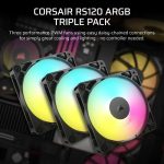 Corsair RS Series RS120 ARGB 12cm 4-Pin PWM Fan Black Triple Pack CO-9050181-WW - Image 11