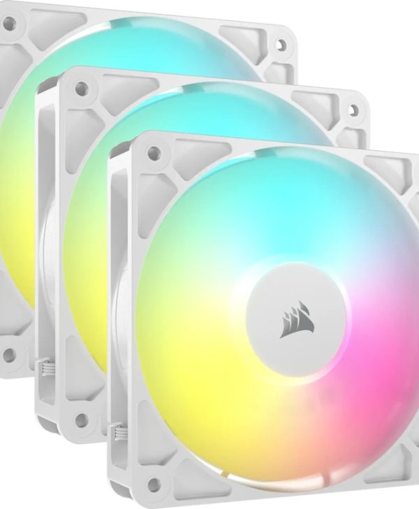 Corsair RS Series RS120 ARGB 12cm 4-Pin PWM Fan White Triple Pack CO-9050185-WW