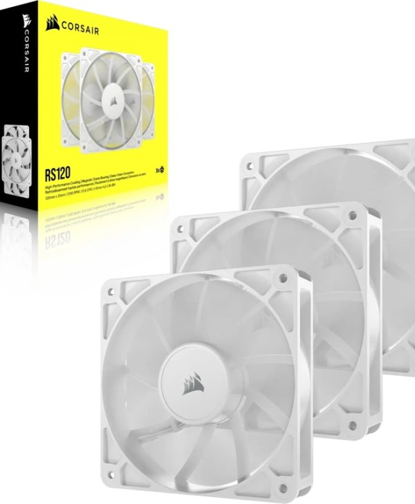 Corsair RS Series RS120 12cm 4-Pin PWM Fan White Triple Pack CO-9050193-WW