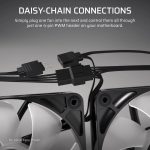 Corsair RS Series RS120 12cm 4-Pin PWM Fan White Triple Pack CO-9050193-WW - Image 8