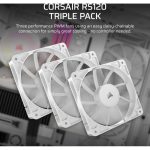 Corsair RS Series RS120 12cm 4-Pin PWM Fan White Triple Pack CO-9050193-WW - Image 11