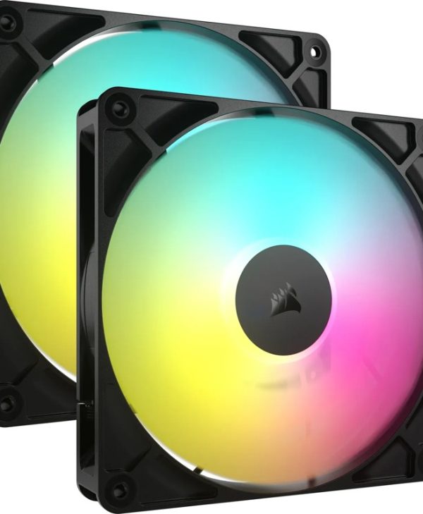 Corsair RS Series RS140 ARGB 14cm 4-Pin PWM Fan Black Dual Pack CO-9050183-WW