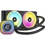 Corsair Hydro Series iCUE Link H100i LCD RGB CPU Liquid Cooler Black CW-9061007-WW - Image 2