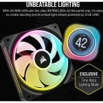 Corsair Hydro Series iCUE Link H100i LCD RGB CPU Liquid Cooler Black CW-9061007-WW - Image 9
