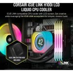 Corsair Hydro Series iCUE Link H100i LCD RGB CPU Liquid Cooler Black CW-9061007-WW - Image 11