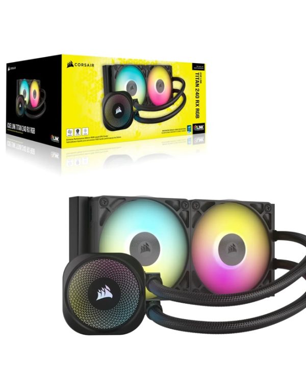Corsair Titan Series iCUE Link 240 RX RGB CPU Liquid Cooler Black CW-9061016-WW