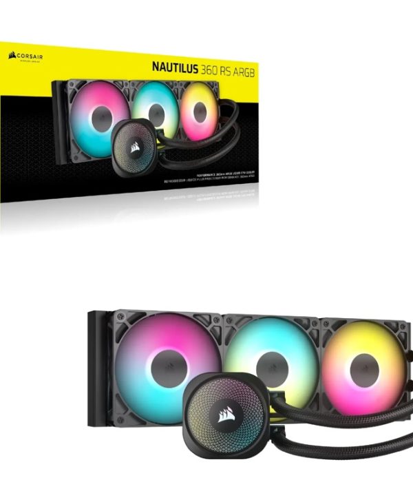 Corsair Nautilus Series 360 RS ARGB CPU Liquid Cooler Black CW-9060093-WW