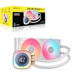 Corsair Titan Series iCUE Link 240 RX LCD RGB CPU Liquid Cooler White CW-9061025-WW