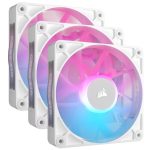 Corsair RX Series RX120 RGB 12cm Fan iCue Link White Triple Pack CO-9051022-WW - Image 2