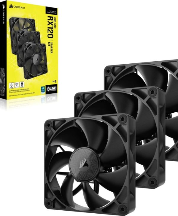 Corsair RX Series RX120 12cm Fan iCue Link Black Triple Pack CO-9051010-WW