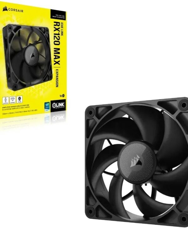 Corsair RX Series RX120 Max 12cm Fan iCue Link Black CO-9051041-WW