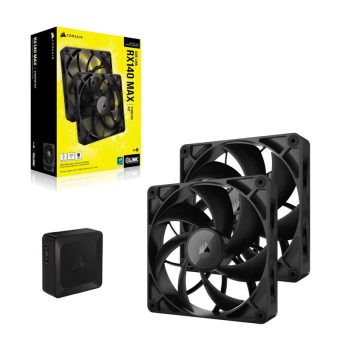 Corsair RX Series RX140 Max 14cm Fan iCue Link Black Dual Pack CO-9051044-WW
