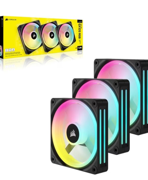 Corsair QX Series QX120 12cm Fan iCue Link Black Triple Pack CO-9051002-WW