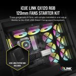 Corsair QX Series QX120 12cm Fan iCue Link Black Triple Pack CO-9051002-WW - Image 19