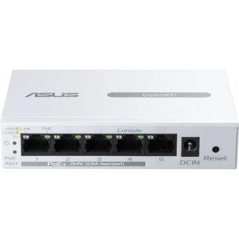 Asus EBP15 ExpertWiFi 5-Port Gigabit Desktop Smart Switch 4-Port PoE+ 90IG08D0-MO3B00