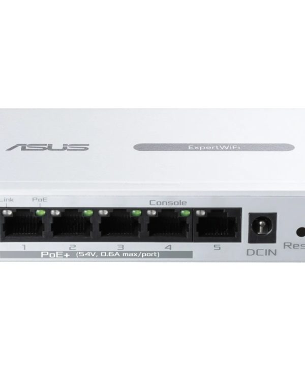 Asus EBP15 ExpertWiFi 5-Port Gigabit Desktop Smart Switch 4-Port PoE+ 90IG08D0-MO3B00