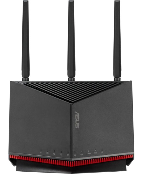 Asus RT BE86U BE6800 Wi-Fi 7 AiMesh Router Black 90IG08W0-MO9A0V